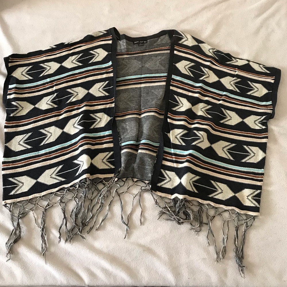 Aztec print cardigan